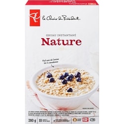 le Choix du Président Gruau instantané nature 280 g, 1,25 $/100g