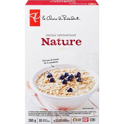 le Choix du Président Gruau instantané nature 280 g, 1,60 $/100g