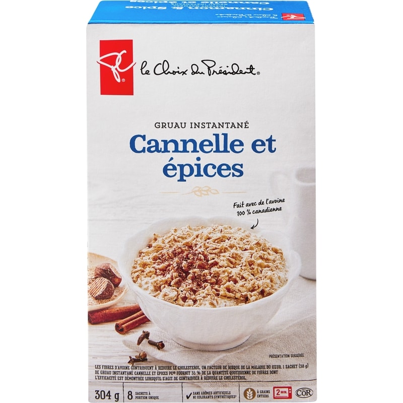 Instant Oatmeal, Cinnamon & Spice, 8 Servings