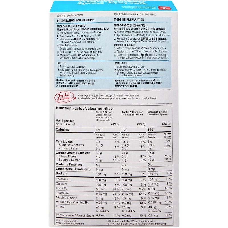 Instant Oatmeal, Variety Pack, 8 Pack