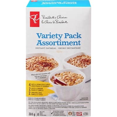 le Choix du Président Gruau instantané, assortiment, paquet de 8 314 g, 1,43 $/100g