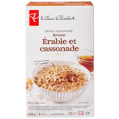Maple and Brown Sugar Flavour Instant Oatmeal