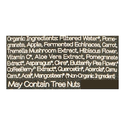 Glow Organic Wellness Shot with Pomegranate and Hibiscus