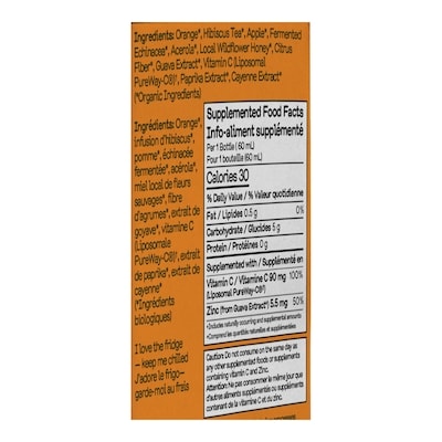 Farma-C+ Organic Vitamin C Wellness Shots, 1000 mg, 4 Pack