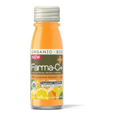 Farma-C+ Organic Vitamin C Wellness Shots, 1000 mg, 4 Pack