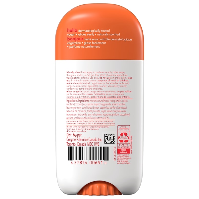 Peach Sparkle Aluminum Free Deodorant for Women