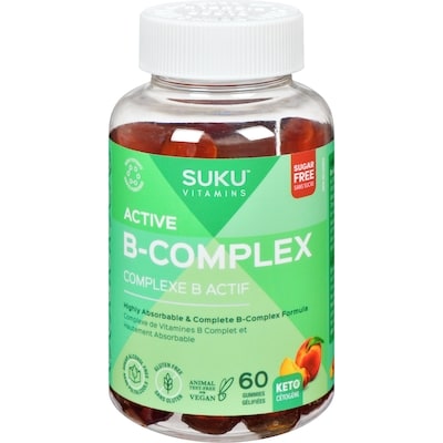 SUKU Complexe b actif 60 ea, 0,38 $/1ch