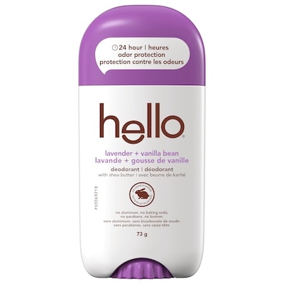 Hello Lavender Vanilla Aluminum Free Deodorant for Women 73 g, $10.96/100g