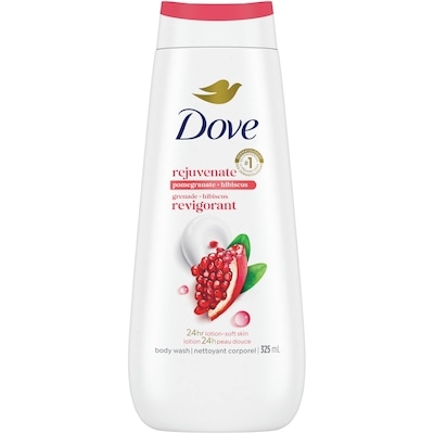 Dove Nettoyant Corporel Rejuvenating Grenade et Hibiscus 325 ml, 2,30 $/100ml