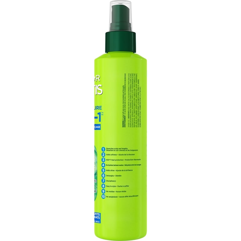 Fructis Pure Moisture 10-In-1 Leave-In Hyaluronic Acid + Cucumber Water For Dry Hair And Scalp