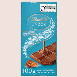 Lindt LINDOR Milk Caramel & Sea Salt Chocolate Bar 100 g, $5.00/100g