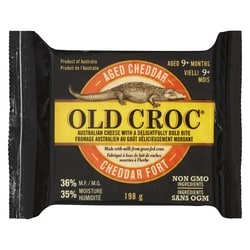 Old Croc Cheddar Aged 9+ Months 198 g, $6.06/100g