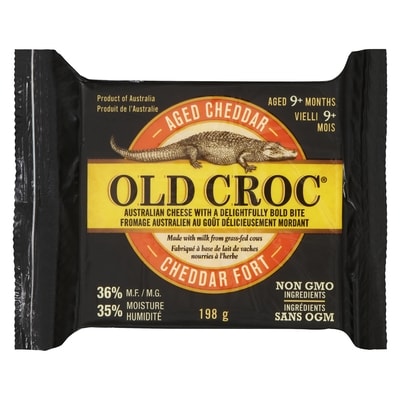 Old Croc Cheddar Aged 9+ Months 198 g, $5.20/100g