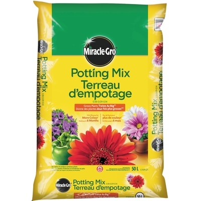 Miracle Gro Potting Mix 1 ea, $14.99/1ea