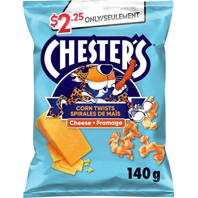 Chester's Corn Twists Cheese Flavoured Snacks 140 g, $1.61/100g