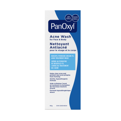 PanOxyl 4% Benzoyl Peroxide Acne Wash, Helps Clear Acne 85 g, $18.22/100g