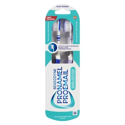 Sensodyne Pronamel Enamel Protection Toothbrush, Medium Bristle, 2 Pack 2 ea, $6.00/1ea