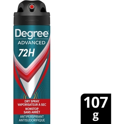 Degree Advanced Antisudorifique en Vaporisateur à Sec, Sans Arrêt 107 g, 7,47 $/100g