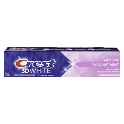 Crest 3D White Toothpaste, Radiant Mint 135 ml, $7.40/100ml