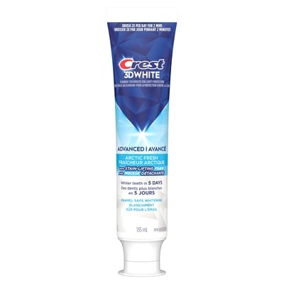 Crest Dentifrice 3D White, arctic fresh 135 ml, 4,81 $/100ml