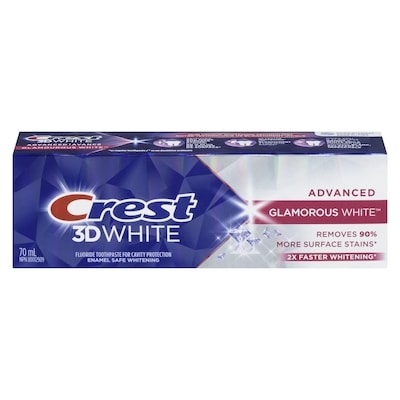 Crest 3D White Toothpaste, Glamorous White 70 ml, $9.14/100ml