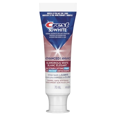Crest Dentifrice 3DWhite Avancé, Blanc éblouissant 70 ml, 5,71 $/100ml