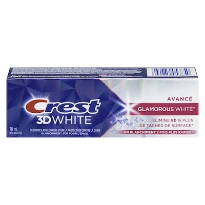 Crest Dentifrice 3D White, blanc glamoureux 70 ml, 7,86 $/100ml