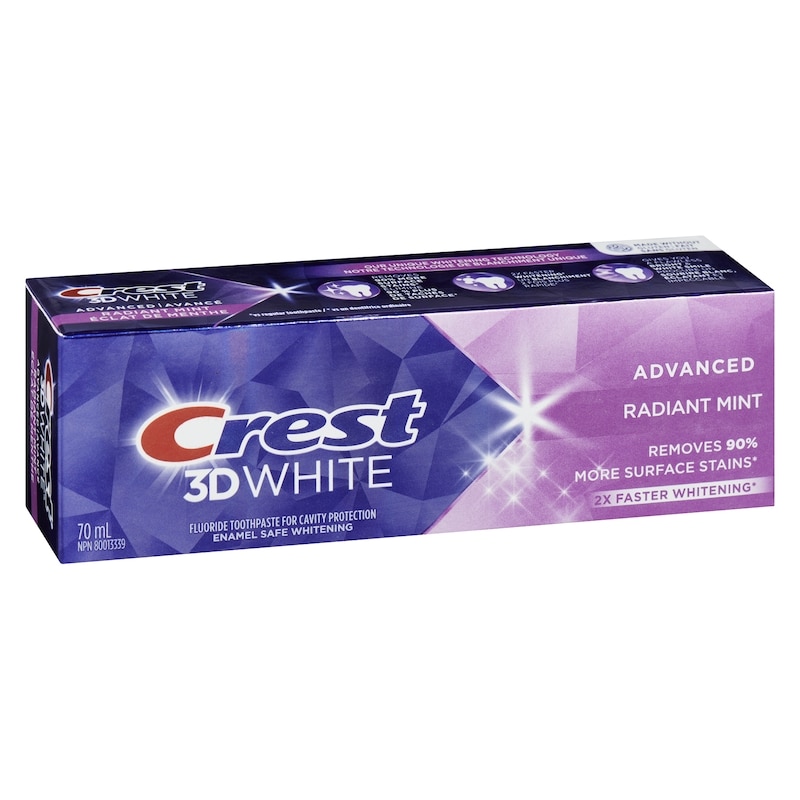 3D Whitening Toothpaste, Advanced Radiant Mint, 2X Faster Whitening