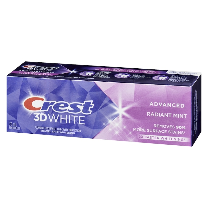 3D Whitening Toothpaste, Advanced Radiant Mint, 2X Faster Whitening