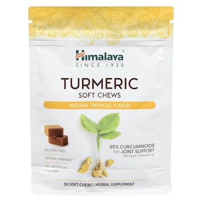 Himalaya Herbals Turmeric Soft Chews Natural Tropical Flavour 30 ea, $0.57/1ea