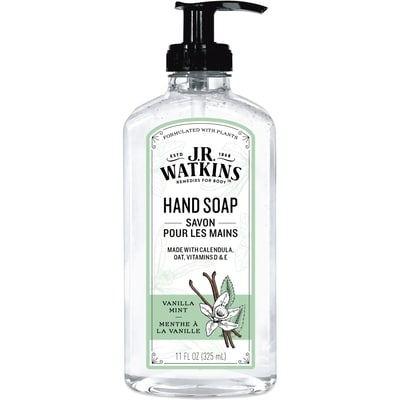 J.R. Watkins Savon à mains menthe et vanille 325 ml, 1,69 $/100ml