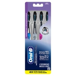 Charcoal Proflex Soft Toothbrush 4-Pack
