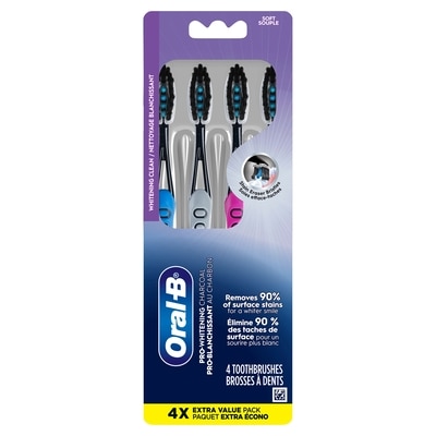 Oral B Charcoal Proflex Soft Toothbrush 4-Pack 4 ea, $4.50/1ea