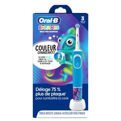 Oral-B Brosse à dents électrique rechargeable pour enfants de 3 ans et plus 1 ea, 40,00 $/1ch