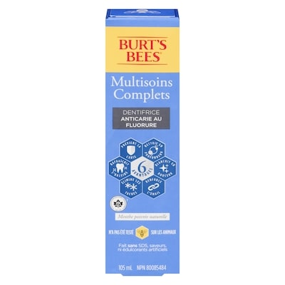 Burt’s Bees Dentifrice Complete Multi-Care, menthe poivrée naturelle 105 ml, 8,09 $/100ml