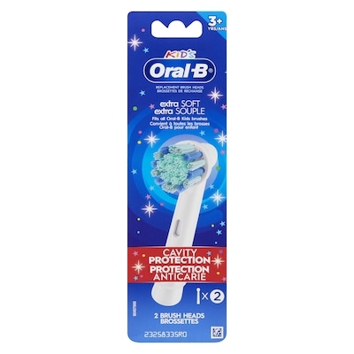 Oral B Kid's Brush Heads, Extra Soft, 2 Pieces 2 ea, $13.50/1ea