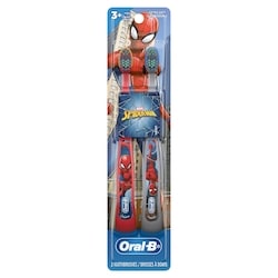 Kid's Extra Soft Spiderman Toothbrush 3+ years, 2-Pack