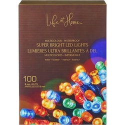 Life at Home Super Bright LED Lights 100 Count -  Multicoloured 1 ea, $19.00/1ea