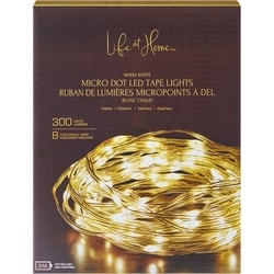 Life at Home Micro Dot LED Tape Lights 300 Count - Warm White 1 ea, $29.00/1ea