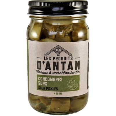 Les Produits D'Antan Sour Pickles 450 ml, $1.78/100ml