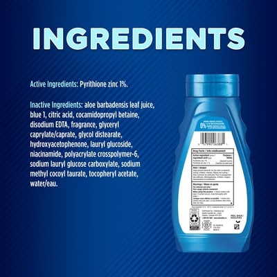 Shampooing antipelliculaire pour cuir chevelu sec et qui démange, pyrithione de zinc
