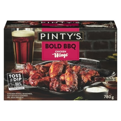 Pinty's Chicken Wings Bold Bbq 780 g, $2.69/100g