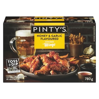 Pinty's Chicken Wings Honey & Garlic Flavoured 780 g, $2.95/100g