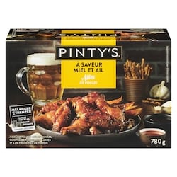 Pinty’s Ailes de poulet à saveur miel et ail 780 g, 2,69 $/100g