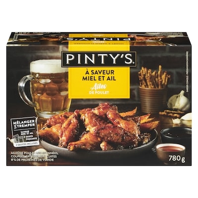 Pinty’s Ailes de poulet à saveur miel et ail 780 g, 2,69 $/100g