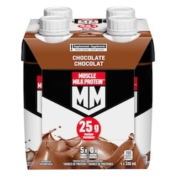 Muscle Milk Shake protéiné au chocolat 330 ml, 1,25 $/100ml