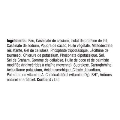 Shake protéiné au chocolat