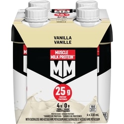 Muscle Milk Protein Vanilla Protein Shake 330 ml, $1.06/100ml