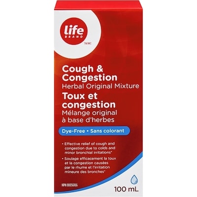 Life Toux etcongestionmélange originalà base d’herbes 100 ml, 9,00 $/100ml