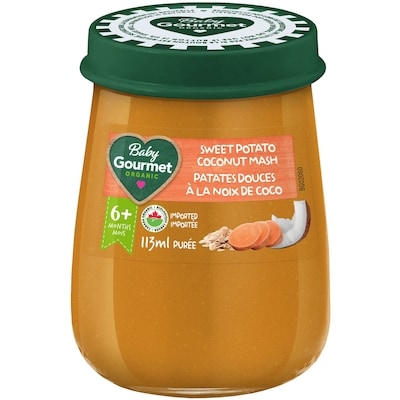 Baby Gourmet Petit pot en verre biologique Patates douces à la noix de coco  113 ml, 2,03 $/100ml